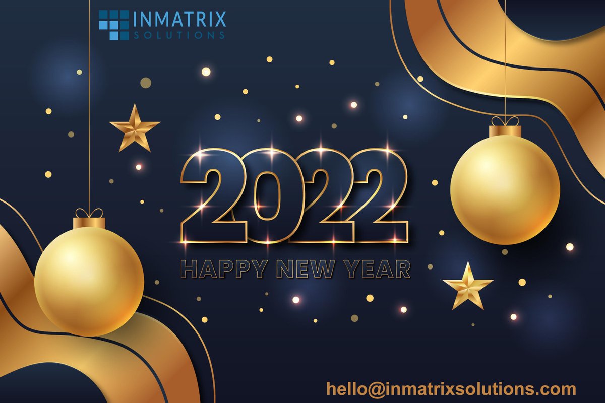 InMatrixSoluti1's tweet photo. May the New Year 2022 bring you more happiness, success, love and blessings!
#Happynewyear2022 #happy #love #party #celebrate https://t.co/amDNJtJKvl
