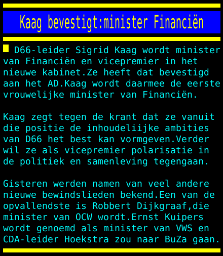 Kabinetsformatie2021