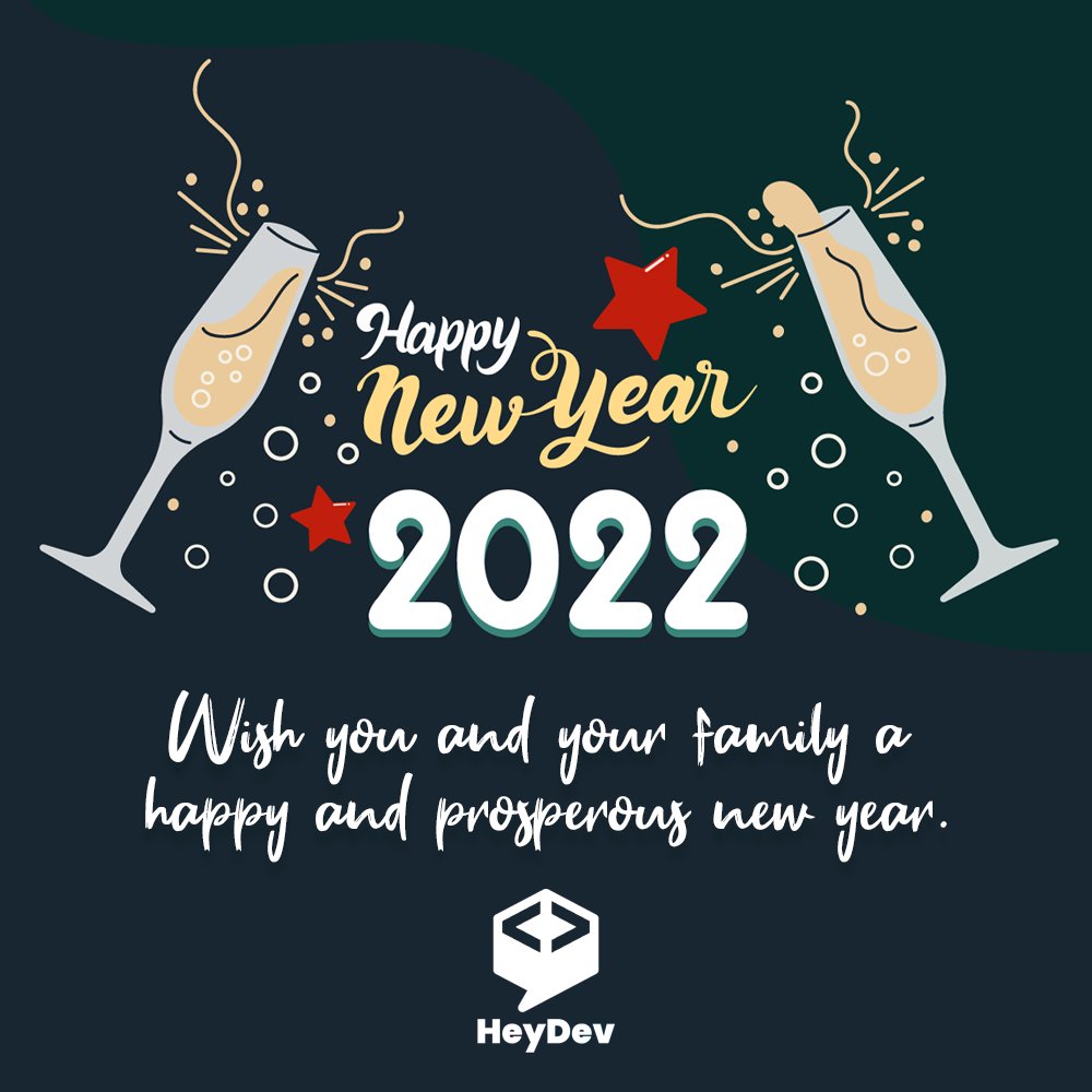 heydevnet's tweet photo. Wish you and your family a happy and prosperous new year
#happynewyear #happynewyear2022 #newyear #celebration #celebrating #endoftheyear #heydev #heydevbd #laravel #laraveldevelopers #phpdeveloper #phpprogramming #codeigniter #programmer #webdesign #webdevelopment #webdeveloper https://t.co/OLzDN7NjAn
