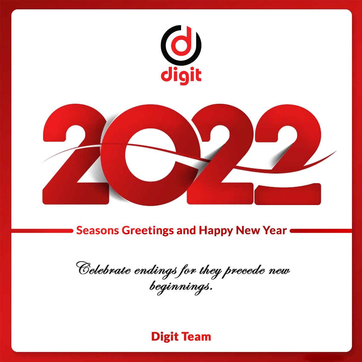 digit4g's tweet photo. As we step into another year, we wish you confidence and courage to accept new challenges and work further towards your goals. #HappyNewYear2022 #NewYearResolution
#Digit4G https://t.co/pHaCgUqxMN