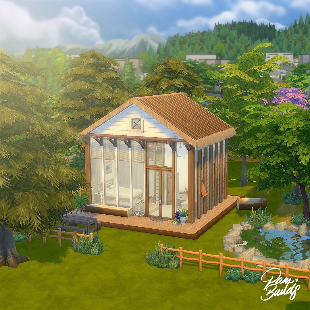 pambuilds's tweet photo. Family Vacation Loft Home 🏘 
This is part of a bigger build that can be found on my gallery! 

#thesims #sims4 #ShowUsYourBuilds https://t.co/qBfLfSybMm