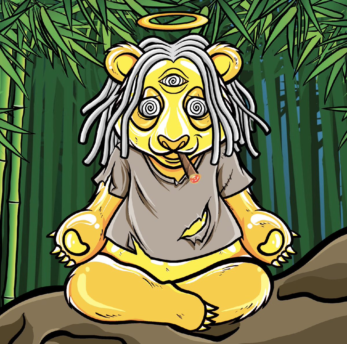 HippiePandasNFT's tweet photo. Hippie Panda #74 - SOLD - 0.01 ETH https://t.co/xrE0Yk7duJ