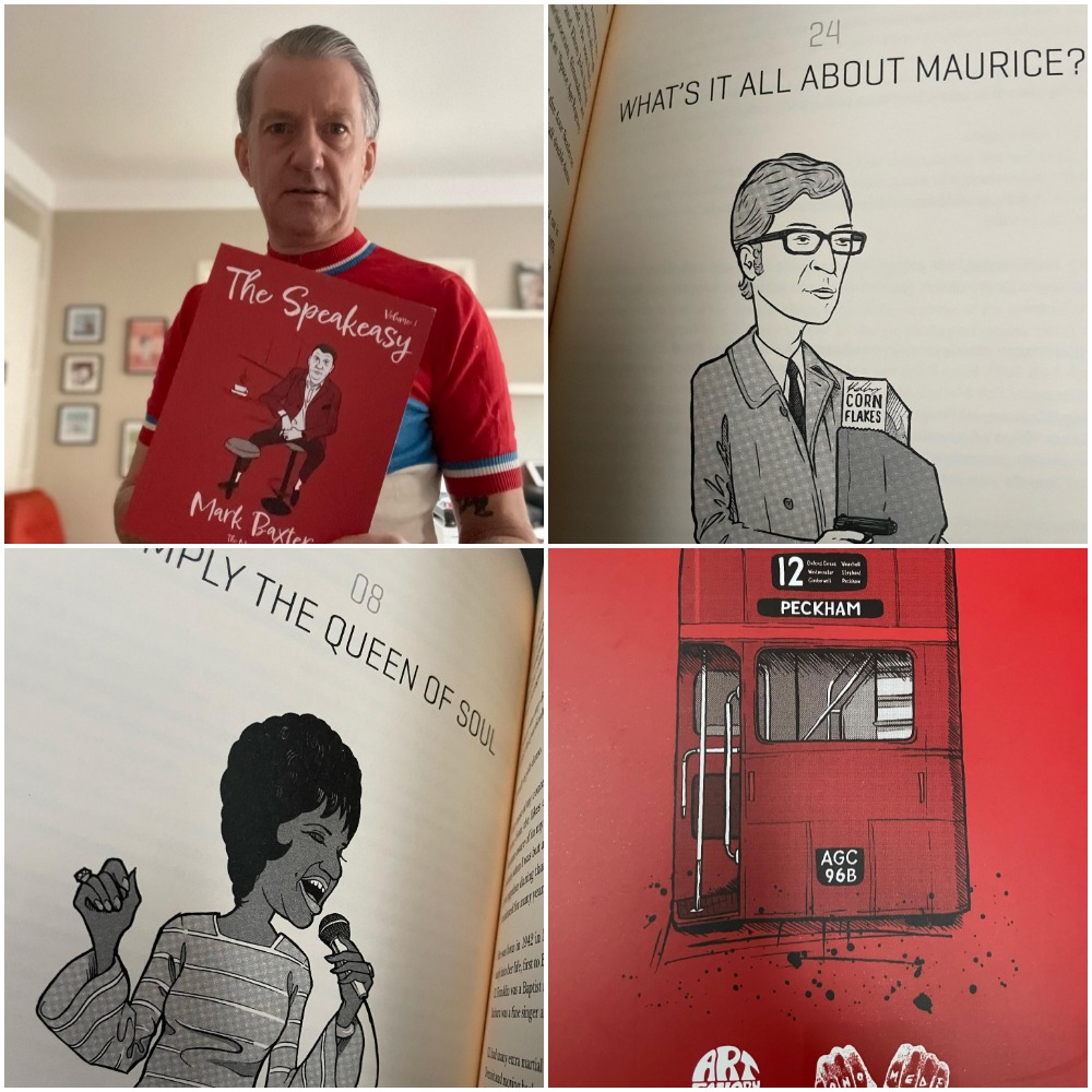 TheMumper's tweet photo. Ta to @TheSwedeDreamer The Speakeasy @mumperbax. All things you love about our culture. Its from the blog at @AGC_LONDON complete with brilliant illustrations. Love it! #markbaxter #artgalleryclothing #thespeakeasy #reading #books 
https://t.co/6NjZ44J9g9 https://t.co/ZP8GHlmtlw