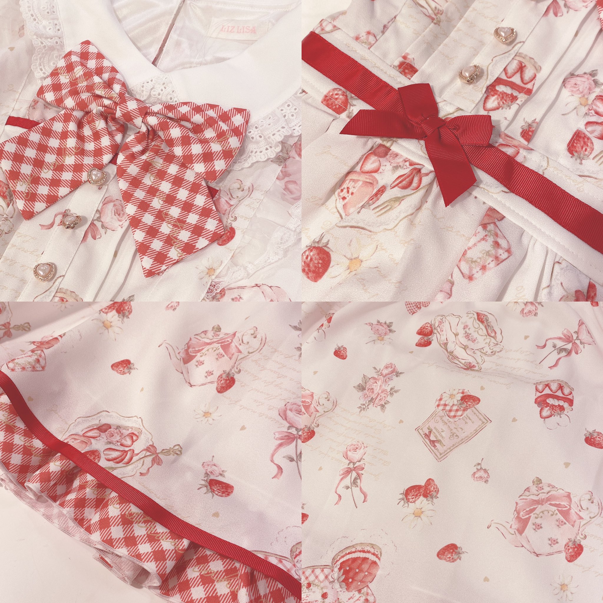 LIZLISA Strawberry Tea Partyワンピース୨୧♡ 2025年最新】strawberry tea party ワンピースの人気アイテム