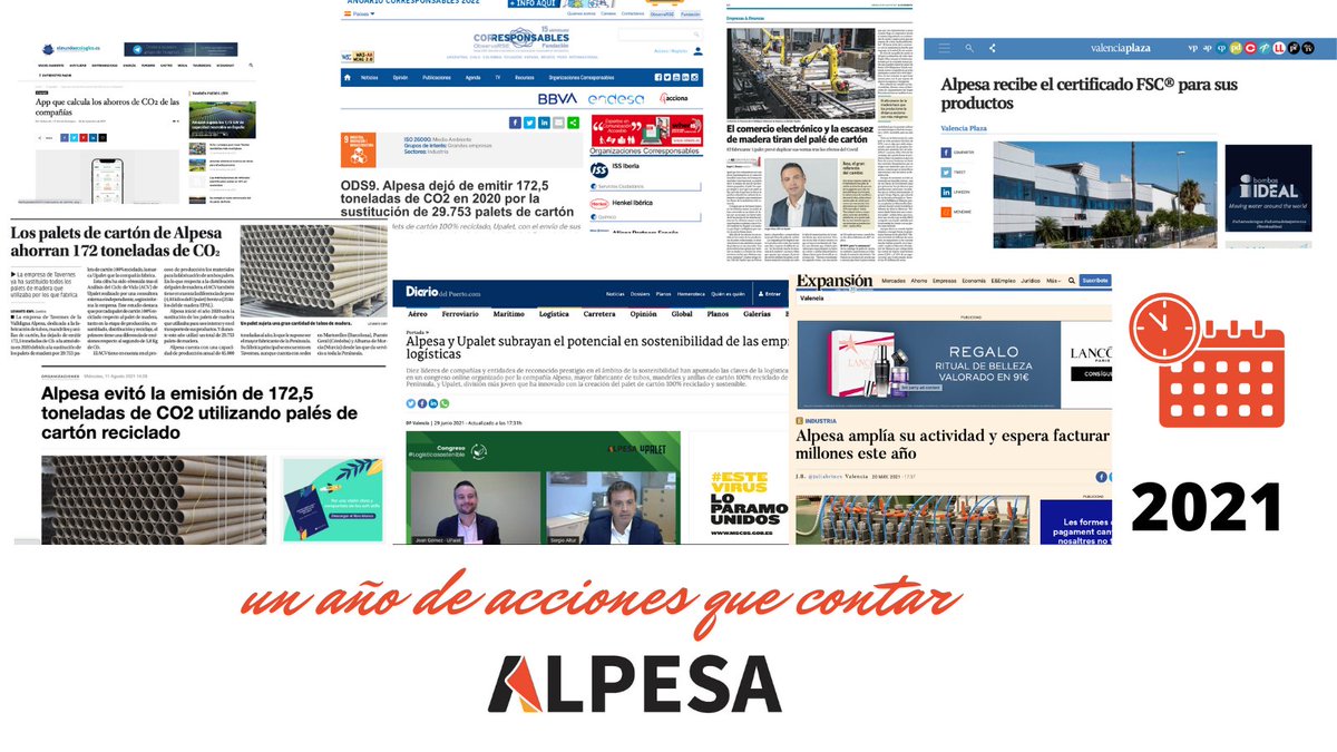 🥂 Adiós 2021, hola 2022. Desde #ALPESA cerramos un año de historias que nos hacen mejorar en innovación, sostenibilidad y mejora continua. 

📌 Y queremos desear un 2022 tan fructífero a todos nuestros clientes, partners y amig@s. Feliz 2022!!