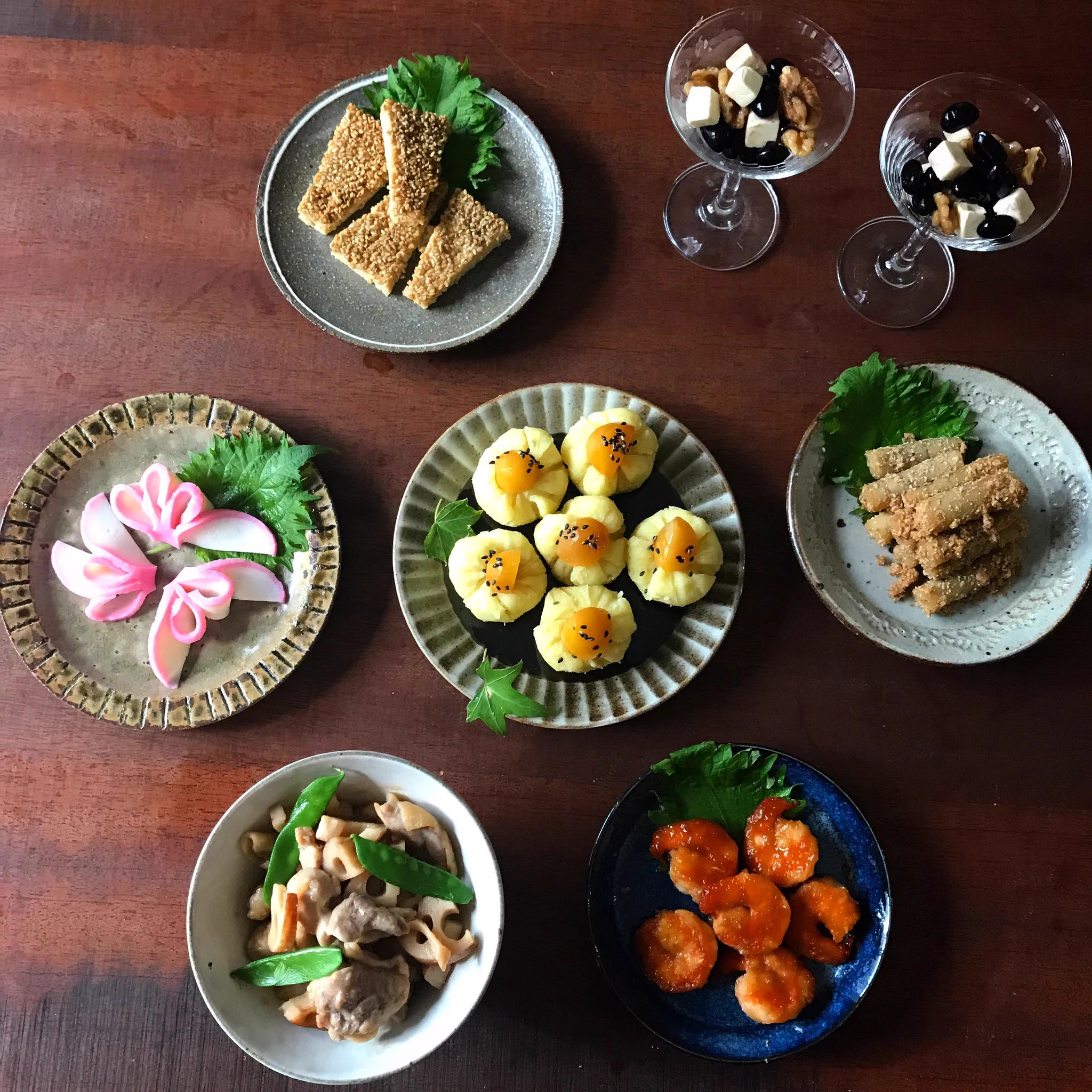 おせちにピッタリ！？黒豆はクリームチーズとクルミを合わせると美味い！