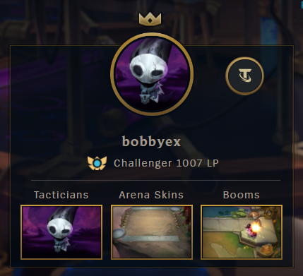 bobbyex_hs's tweet photo. Finally hit my long time goal of 1k lp in TFT after peaking at 900 in set 4. I've said this before but this is one of the most fun sets of TFT ever and I would recommend trying it out if you like strategy games. https://t.co/4nvXMYZWoR