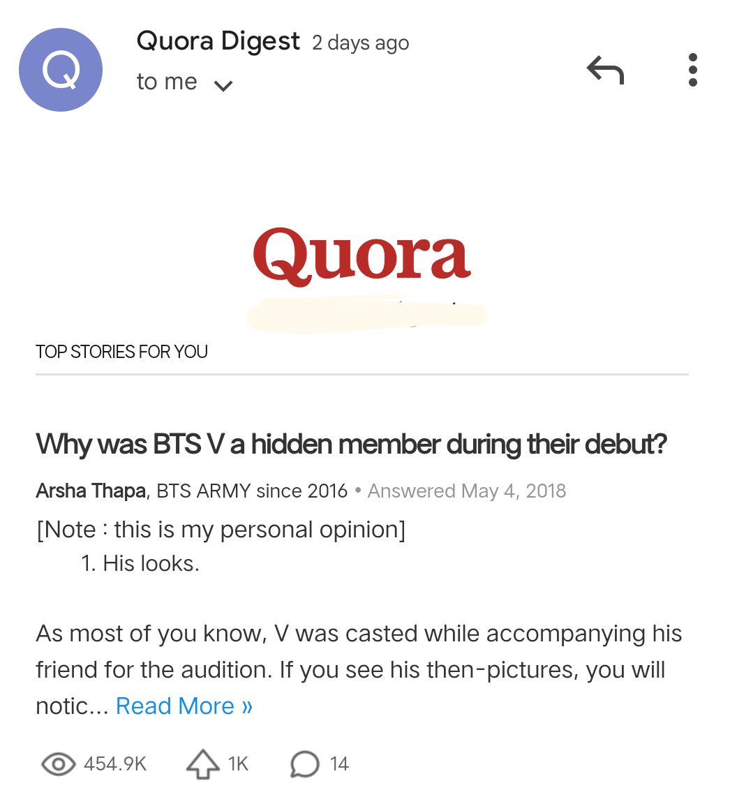 MinseoKyungso0's tweet photo. This @Quora keeps sending me emails everyday. I dont remember ever subscribing, cos if I did, why would i chose to receive topics about that group over EXO 🙄🙄
#quora #unwantedmail #idontcare https://t.co/Oc49InJGKq