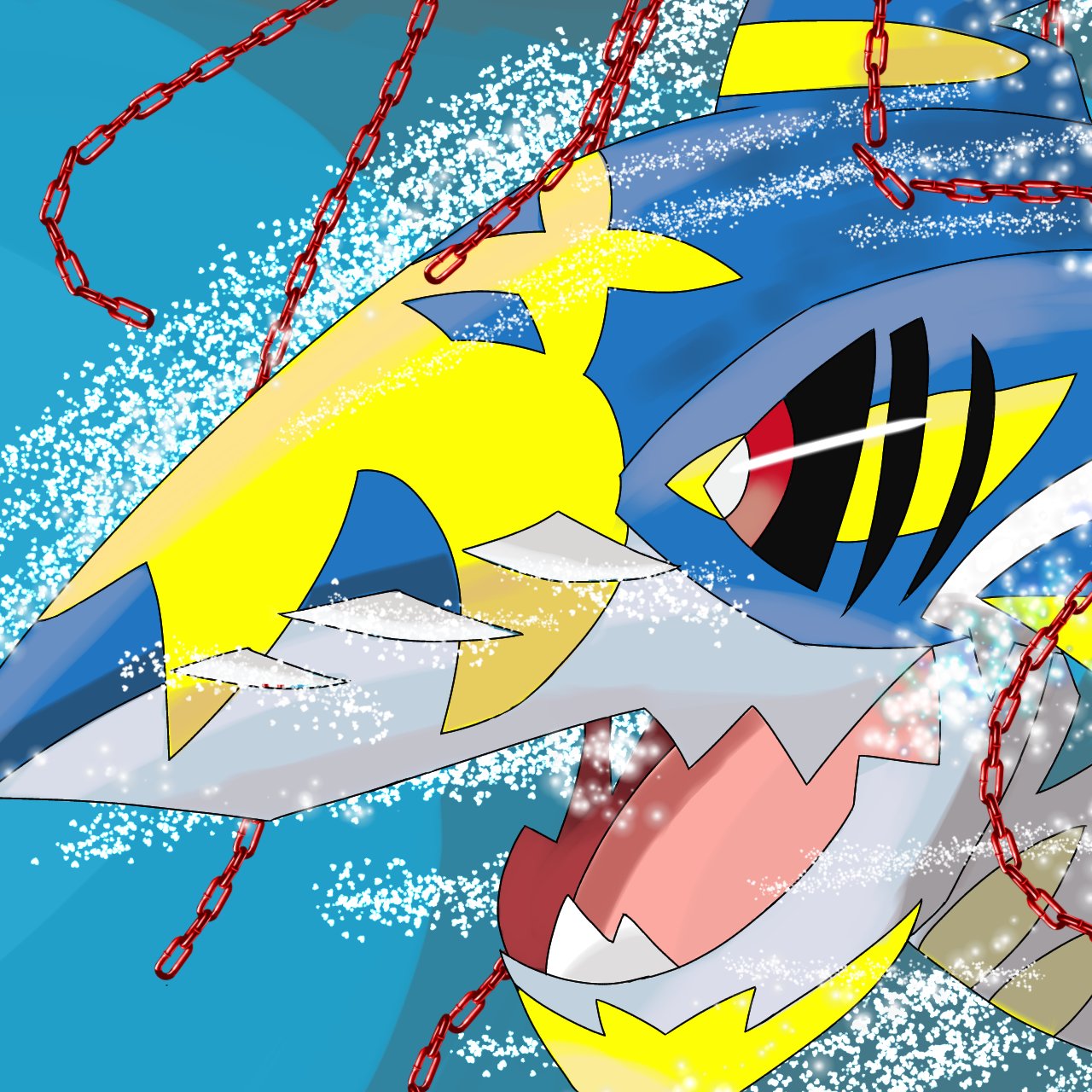 もち メガサメハダー ポケモンgo ポケモンイラスト メガサメハダー T Co Fyzzaqoj5w Twitter