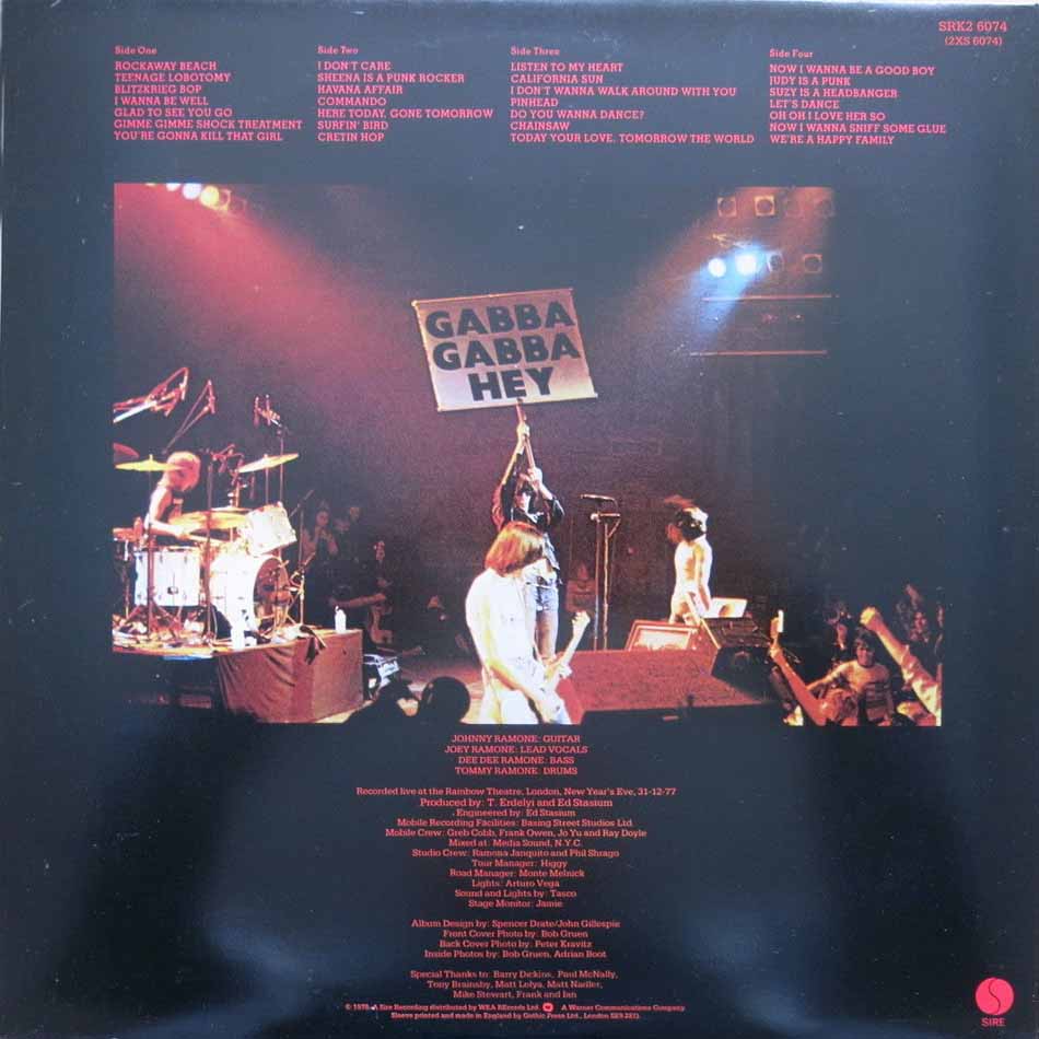 PunkRockStory's tweet photo. 44 years ago today
It's Alive is the first live album by the American punk band the Ramones. It was recorded at the Rainbow Theatre, London, on December 31, 1977 and January 01, 1978, and released in April 1979.

#punk #punkrock #ramones #itsalive #history #punkrockhistory #otd https://t.co/6nQkzwWTP7