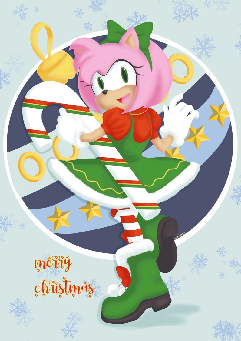HI!!!

I want to share with you a fanart I did of Amy in her holidays outfit 

I haven't feel well  since Christmas, so I'm using these last 2021 days to rest and recover. 

#amyrose #amyrosefanart #digitalart #XMAS2021