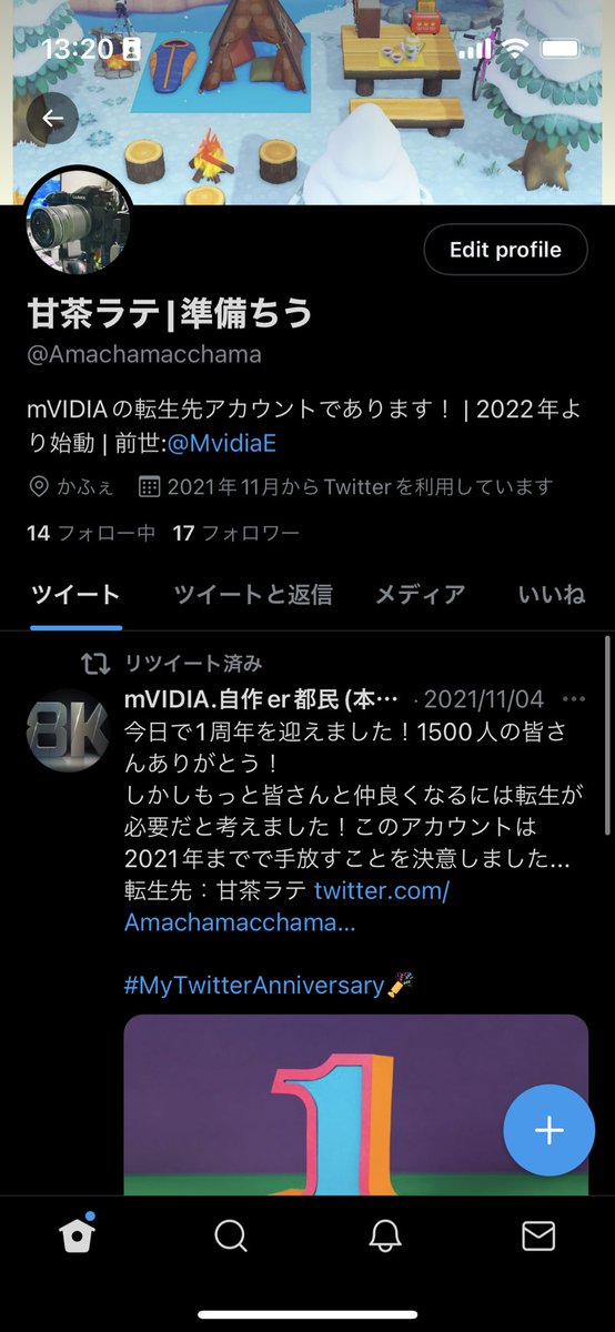 MvidiaE's tweet photo. 今のうちに精一杯名前を売っておきたい
@Amachamacchama 
@Amachamacchama 
@Amachamacchama 
#1年間ありがとー！ https://t.co/5lgO1y6suy