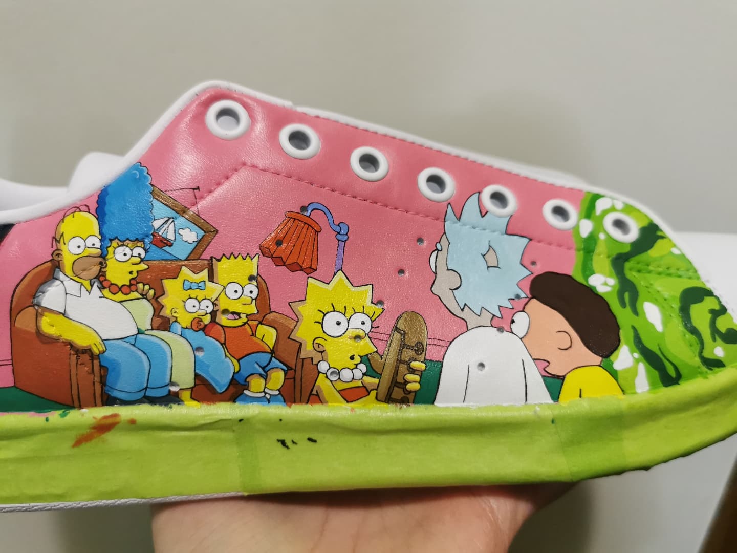 The simpsons store custom shoes