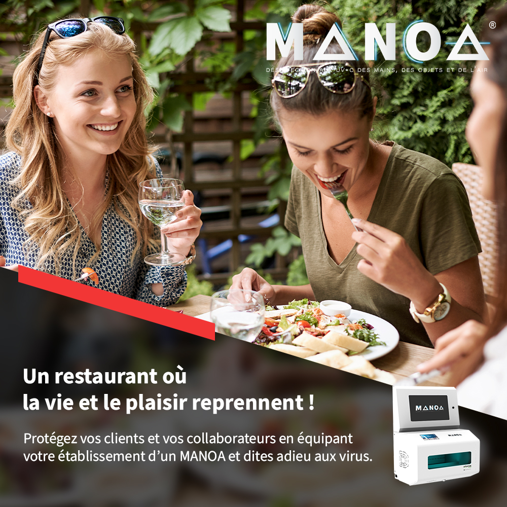 La diffusion de vos messages publicitaires, de vos menus et promotions du moment lors de la désinfection des mains et des petits objets est possible avec notre MANOA UVC qui possède un écran de communication à cet effet. 
💡En savoir plus ?
 📳Tél. : +33 (0)9 70 07 70 00 
#santé