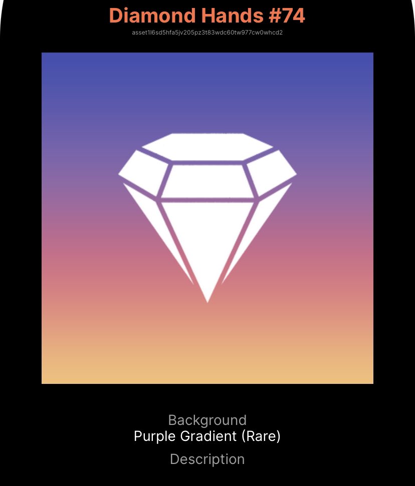 ThatCNFTShow's tweet photo. @ADA_DiamondHand 3rd? 💎 🙌 https://t.co/LTmz5AveL1