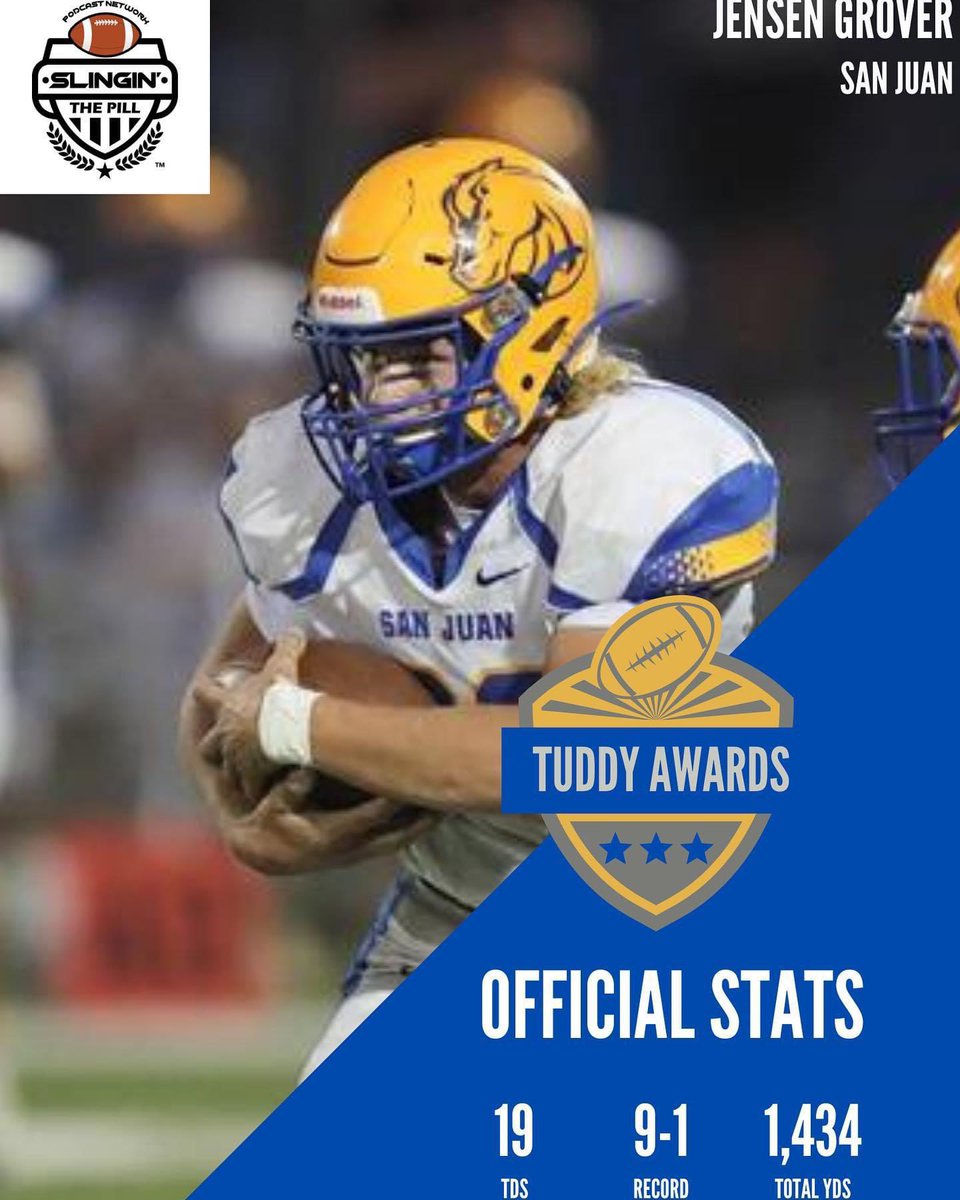 Thanks for the recognition - 2A Runningback of the year. <a href="/SlingintheP/">Slingin’ the Pill Media™️</a> 
<a href="/Coach_MLeathers/">Coach Leathers</a> <a href="/coach_sterbick/">Pete Sterbick</a> <a href="/coach_sterbick/">Pete Sterbick</a> <a href="/CoachKikel/">James Kikel</a> <a href="/_coachwomack/">Chris Womack</a> <a href="/coachnatebutts/">Nate Butts</a> <a href="/TheCoach7Bible/">Jordan Bible</a> @Snow_Recruiting