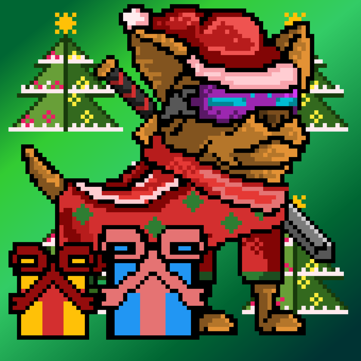 JagoeCapital's tweet photo. 🎄 LFG! Just minted 1 of 10 @adidogCEO NFT's from the @NinjaProtocol's $NINJA-$PIXEL mint... and it's Christmas themed!🎄

🥷 Mint here:
https://t.co/iJ0kBAAabt https://t.co/IVpVGqEKzN