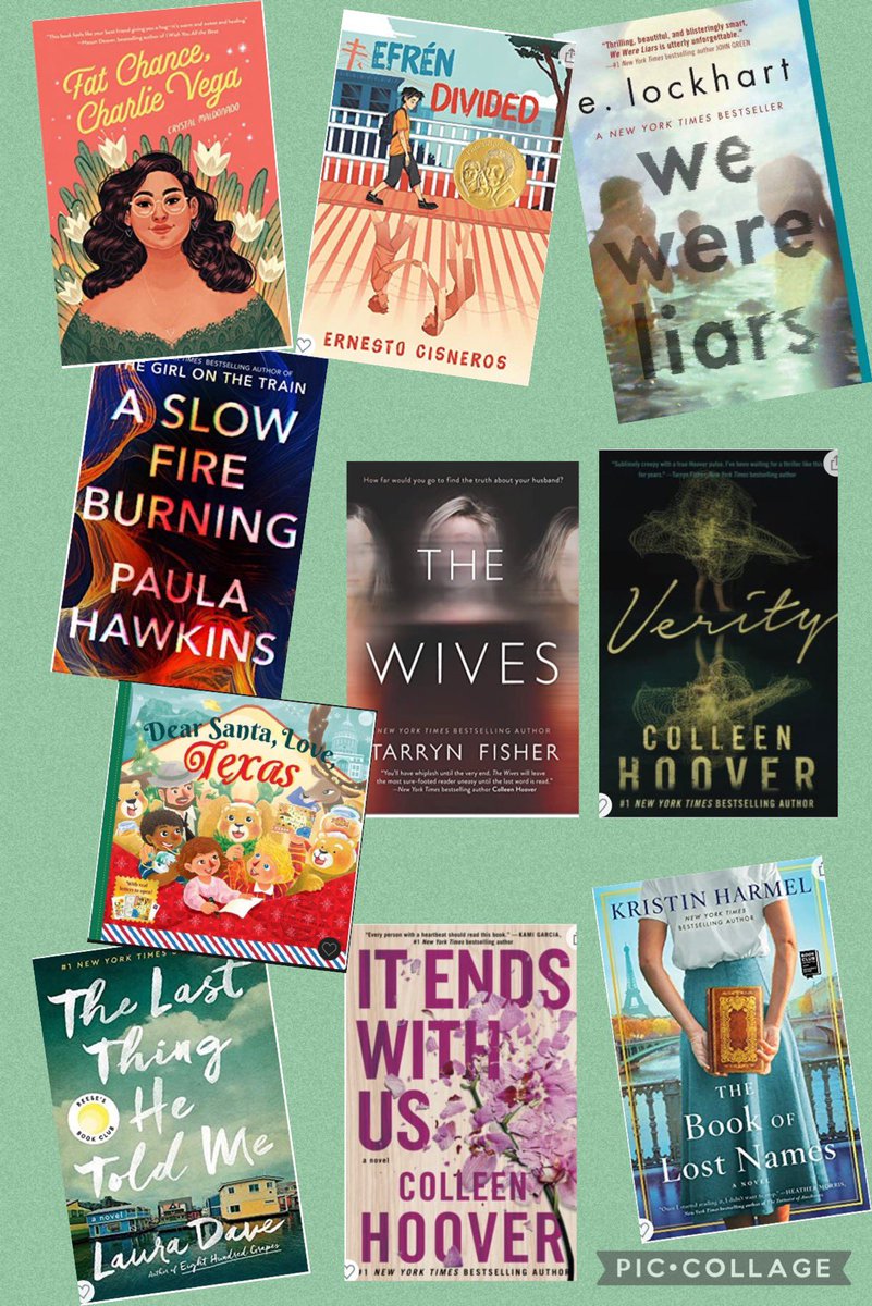 TammyLozano5's tweet photo. Some of my favorite reads in 2021…not too bad with all the other reading I did for grad school. Looking forward to all the new book adventures of 2022! #ReadAllTheThings https://t.co/0fmwycZwHU