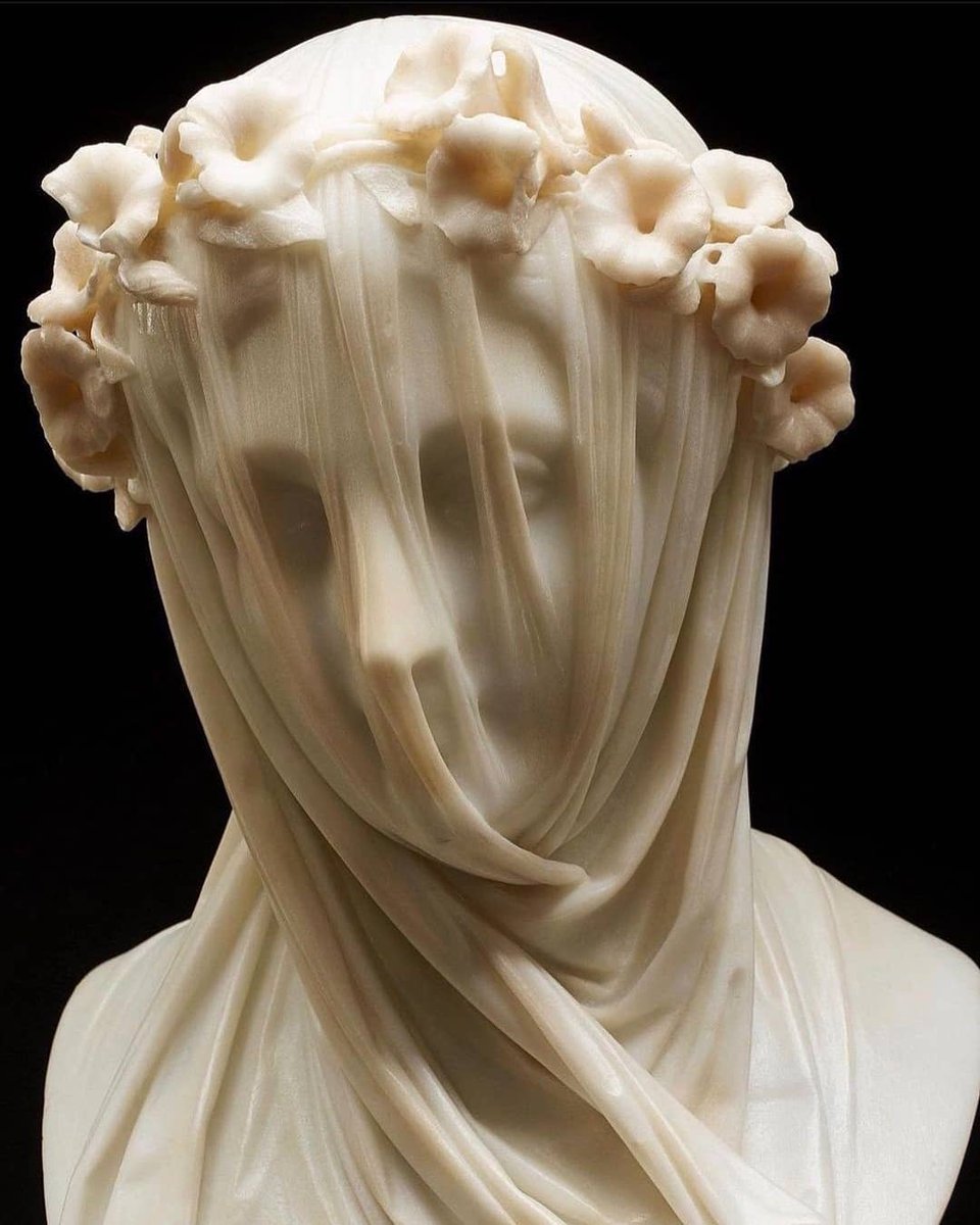 AcademiaAesthe1's tweet photo. Imagine being able to make a stone look transparent.

“Veiled Lady” by Raffaele Monti (1860). https://t.co/nTTj63VHSC