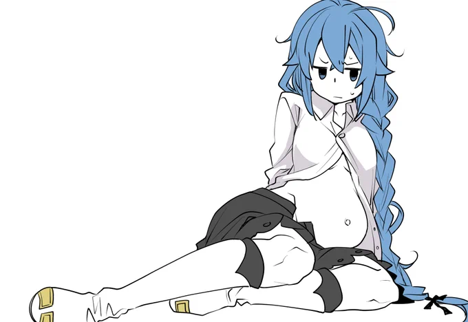 コミケ99エアスケブその8
「妊娠してでベソになったロキシー」
怒られ発生しそうな絵………ロキシーちゃんはパンツはいいのにね!腹20分目まで甘い物食べたロキシーにも見えなくもない(ファスナー止まらない) 