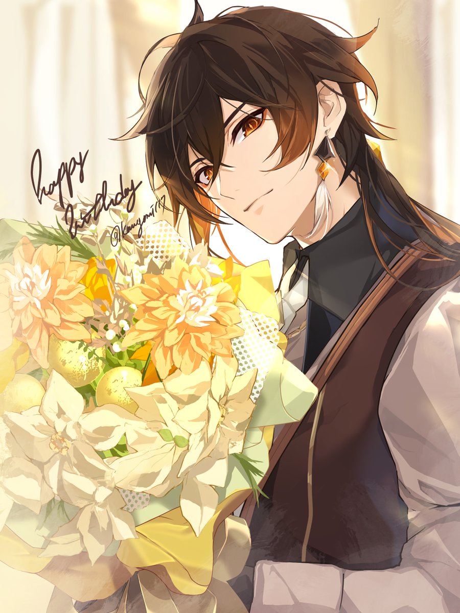 kanengomi117's tweet photo. #Zhongli #鍾離生誕祭2021 
㊗ https://t.co/AZ5dlLAc3V