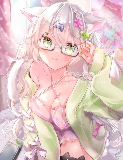 #年の瀬に渾身のイラスト晒すのでフォローしてください
休日はオールでゲームにかぎるにゃ!🐱🎮 