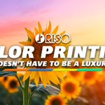 Image for the Tweet beginning: Color printing doesn't have to