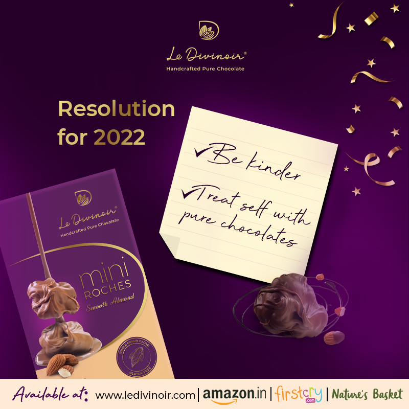 LeDivinoir's tweet photo. In the coming year, make sure to be kind to yourself and others. Our handcrafted pure chocolates are there for both.

#ledivinoir #madewithlove #newyearresolution #miniroches #Handcraftedpurechocolate https://t.co/eu89UpnnPN