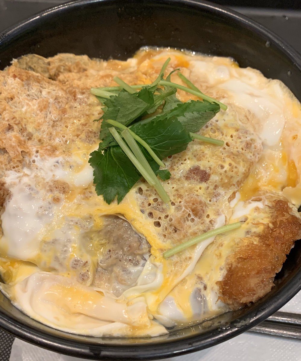 ひぃうん カツ丼納め 鮭茶漬けのイラスト