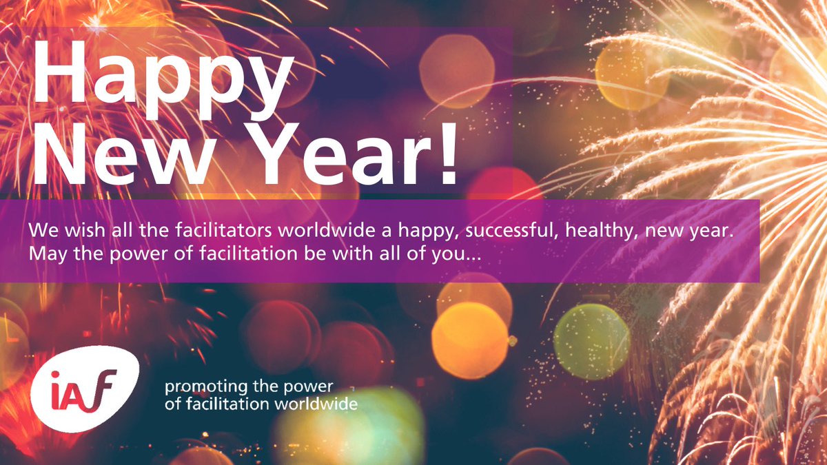 IAFacilitators's tweet photo. We wish all the facilitators worldwide a happy, successful, healthy, new year. May the power of facilitation be with all of you... #facilitation #HappyNewYear2022 https://t.co/YtEDazMGfV