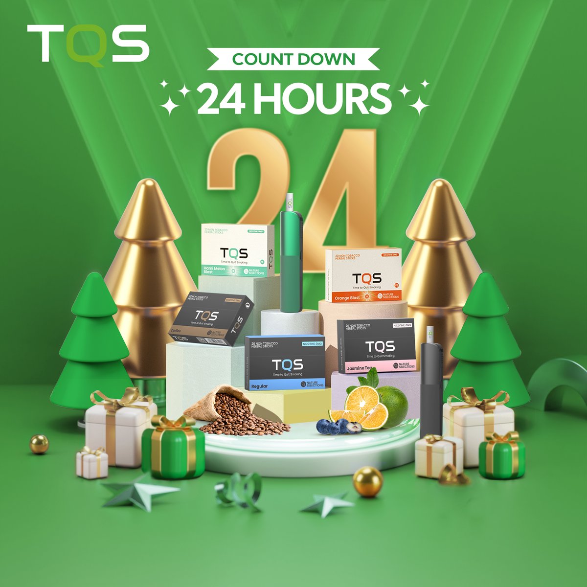 Count down 2️⃣4️⃣ Hours!
How would you celebrate the first day of 2022 new year? 🙋‍♂️🙋‍♀️🌈🏃‍♂️
💬💬ME: Buy some TQS Herbal Sticks to celebrate with my families and friends!
😎 <a href="/TQSHEATS1/">TQSFLAVOR</a> 
🔍TQS WEB: tqsflavor.com

#heatstick   #vapedevice #elfbar #health
