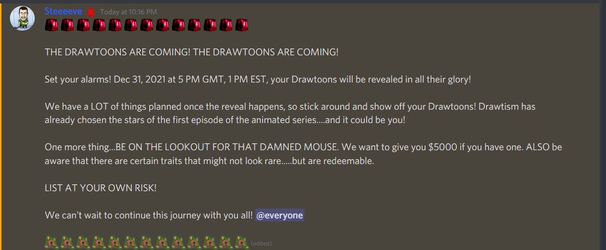 stevennova's tweet photo. Drawtoons #NFT reveal is tomorrow! Minting is still live at https://t.co/e2XuxT3uaL for 0.05 Eth! It's go time! @DrawtismArt https://t.co/1b5H7k0pXW