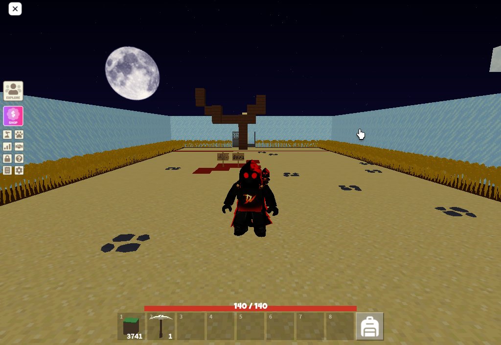 cookiecreamrblx's tweet photo. I made this squid game in @RobloxIslands. Its inspired by @darkviper's video! Rate it in the reply section! [PS ] Yes, I am dressed up as @darkviper because I am a fan, I am not trying to impersonate. https://t.co/vQRYIwPk1j
