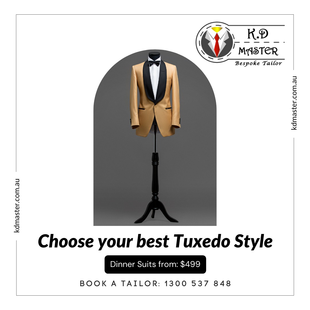KDmaster8's tweet photo. Why settle for less when you can have the best. Choose from over 9000+ fabrics and get your best style done by KD Master.
Tuxedos start from $499
Book a tailor Now !!
Call: 1300537848
Visit: https://t.co/jdYCLvtCHM
#Australia #Suits #mensfashion #style #kdmaster #menswear #suit https://t.co/ULYQLS1Buy