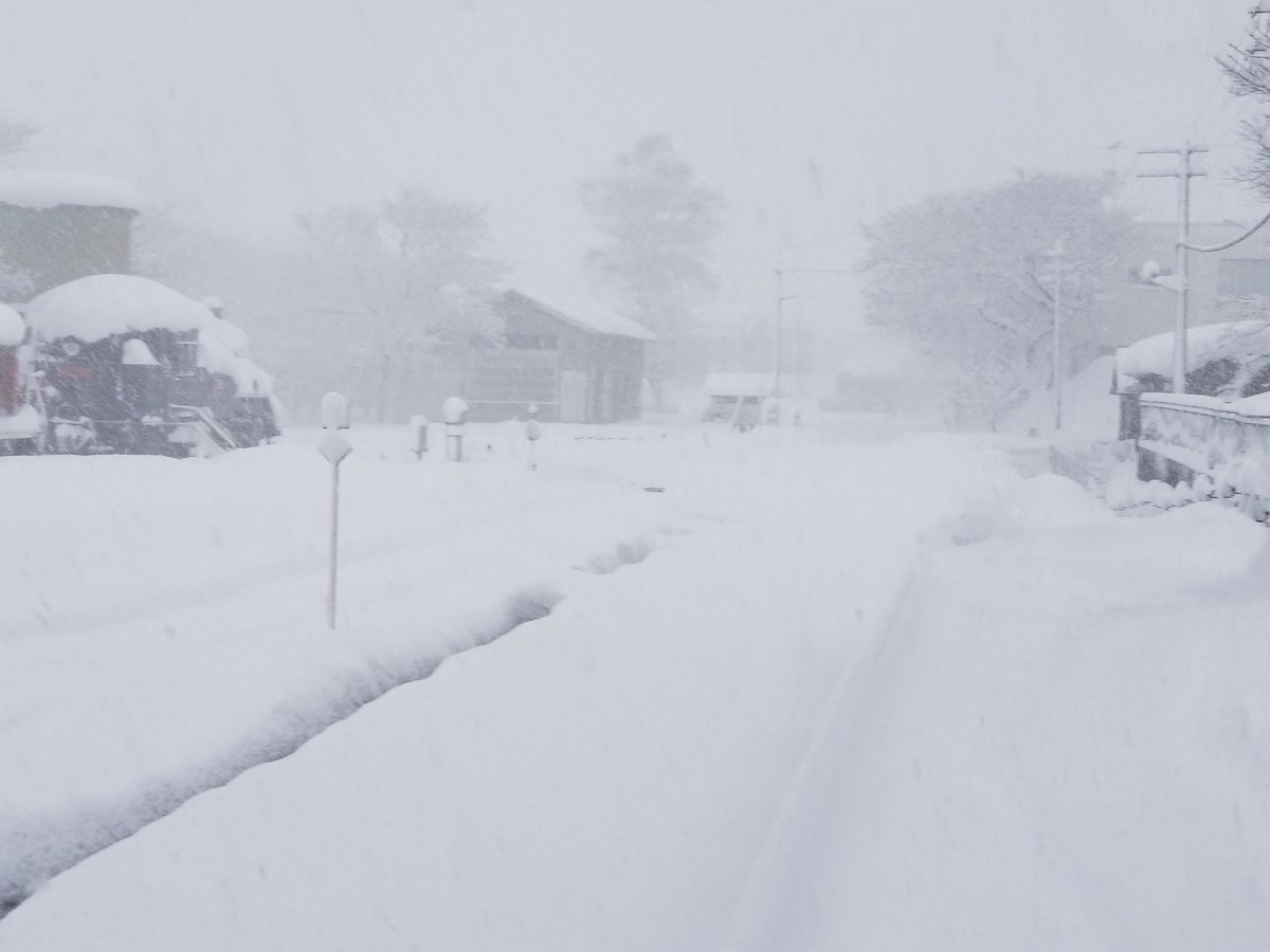 nyaocyan's tweet photo. #大雪
#雪
#若桜町
#若桜鉄道
#若桜駅
#真っ白
#移住
#田舎くらし
去年に続き
びっくり😲大雪で年末🎵
昨日からの雪がすごいことに😮
今日も朝から運休です❄️
ホームと線路の区別が解らない🛤️
私は朝から四時間雪かきしました✨
肩と腰が限界です‼️ https://t.co/q36Xz4MHdS