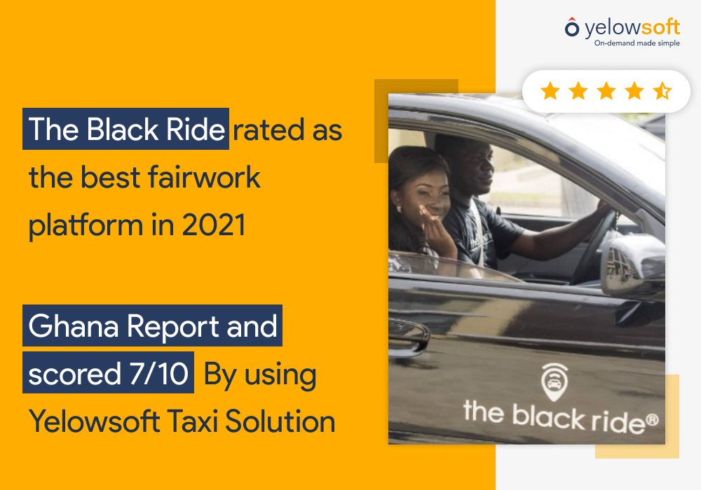 yelowsoft's tweet photo. Get a tag of the #best_platform as Black Ride is rated as the best fairwork platform in 2021 and scored 7/10. With the assistance of our #application.
.
For more information You can check the link - https://t.co/ntp18q7pOv
#success #bestsolution #taxisolution #taxiapp https://t.co/fKLYr32OXc