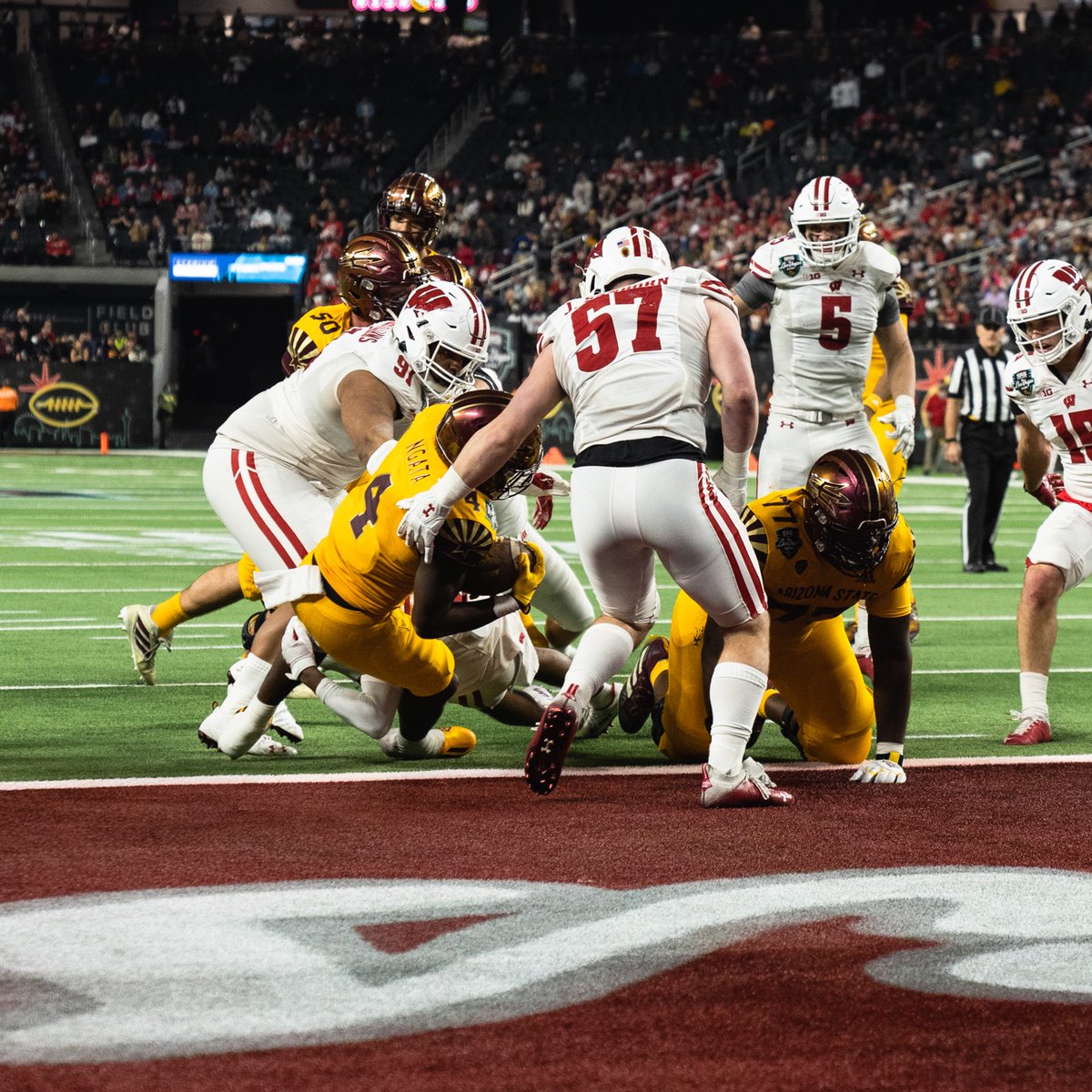 ASUFootball's tweet photo. 4️⃣ wanted six. https://t.co/Y28lnjggmJ