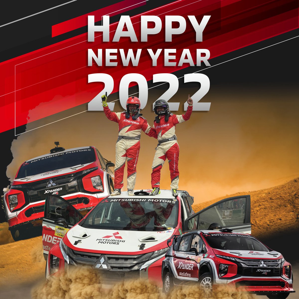Mitsubishi_ID's tweet photo. Inilah momen berharga yang telah kami lewatkan bersama selama tahun 2021, mari sambut tahun 2022 dengan optimis dan sambut petualangan yang baru bersama kami! 

Selamat Tahun Baru Mitsubishi Family! 

#StayWithMi #NewYear2022 https://t.co/KFMDBB36t2