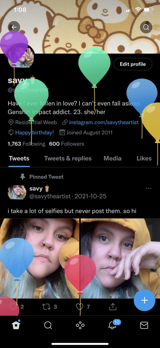 happy birthday to me ig??