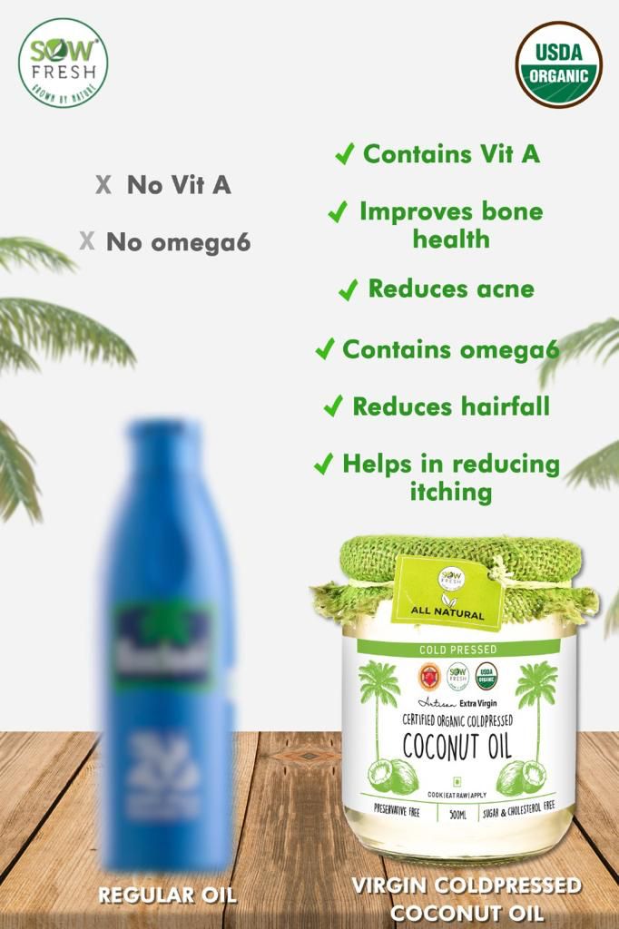 Sowfresh1's tweet photo. Read on to Know the difference with Coldpressed Coconut oil vs Regular oil. 
.
Buy Now
Visit https://t.co/EMM1mx0S29 or Call +918826004406
.
.
#Sowfresh #Coconutoil #hairfall #coldpressedcoconutoil #organicfood #organicindia #goorganic #organicfarm #organicoil #cowwelfare #usda https://t.co/WYCKbjB4lm