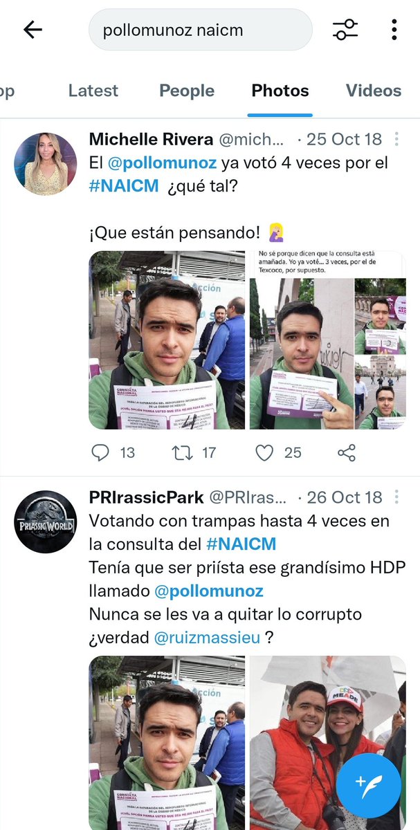 ExChavitaBien's tweet photo. @luissanchzrob @LaChinatriple @pauzazuetaz @roussellroy No es cualquier hijo de vecino, es el güey que votó 5 veces en la consulta del NAICM y nunca ha trabajado en six flags. https://t.co/q5y0epWq0z