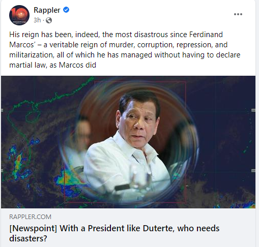 laarni1224's tweet photo. Filipinos are resilient at times of calamities and can still smile despite them because they know there's an end. But Duterte is the worst disaster that ever happened in the Philippines and how do you end it? Vote them out! #NoDutertesEverAgain #NotoMarcoses https://t.co/7S455qJvSF