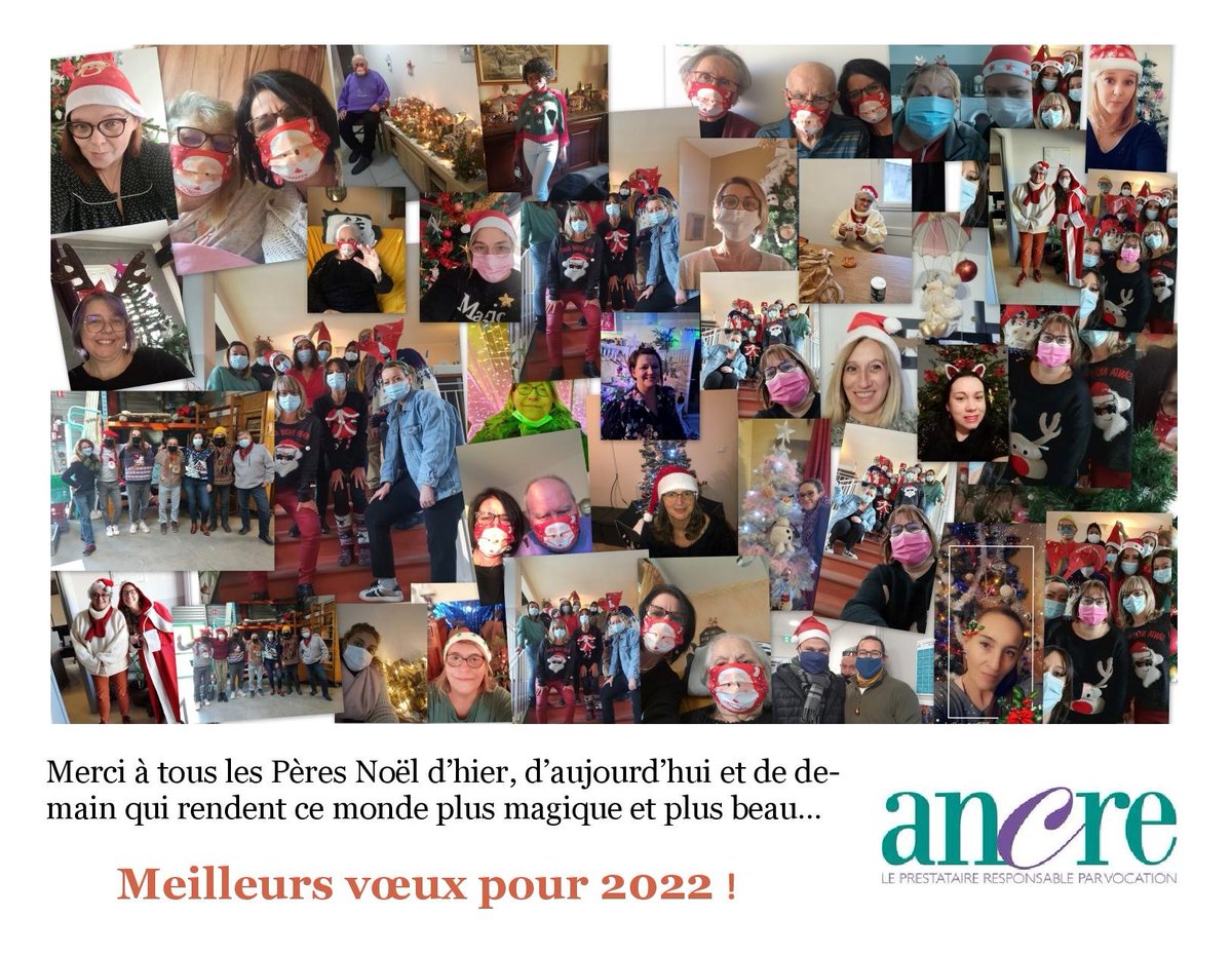 A la veille de cette nouvelle année, il est plus que temps de remercier tous ceux qui sont engagés au quotidien pour rendre ce monde meilleur ! 
Merci aux bénévoles et salariés de <a href="/Ancre26/">Ancre</a> et à tous nos partenaires et donneurs d'ordre. 
Meilleurs vœux à tous pour 2022 !