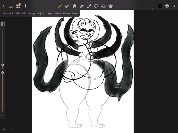 She&rsquo;s coming out great! Still don&rsquo;t have a name but I&rsquo;m thinking on it :3 https://t.co/rI8V06Fu4Y