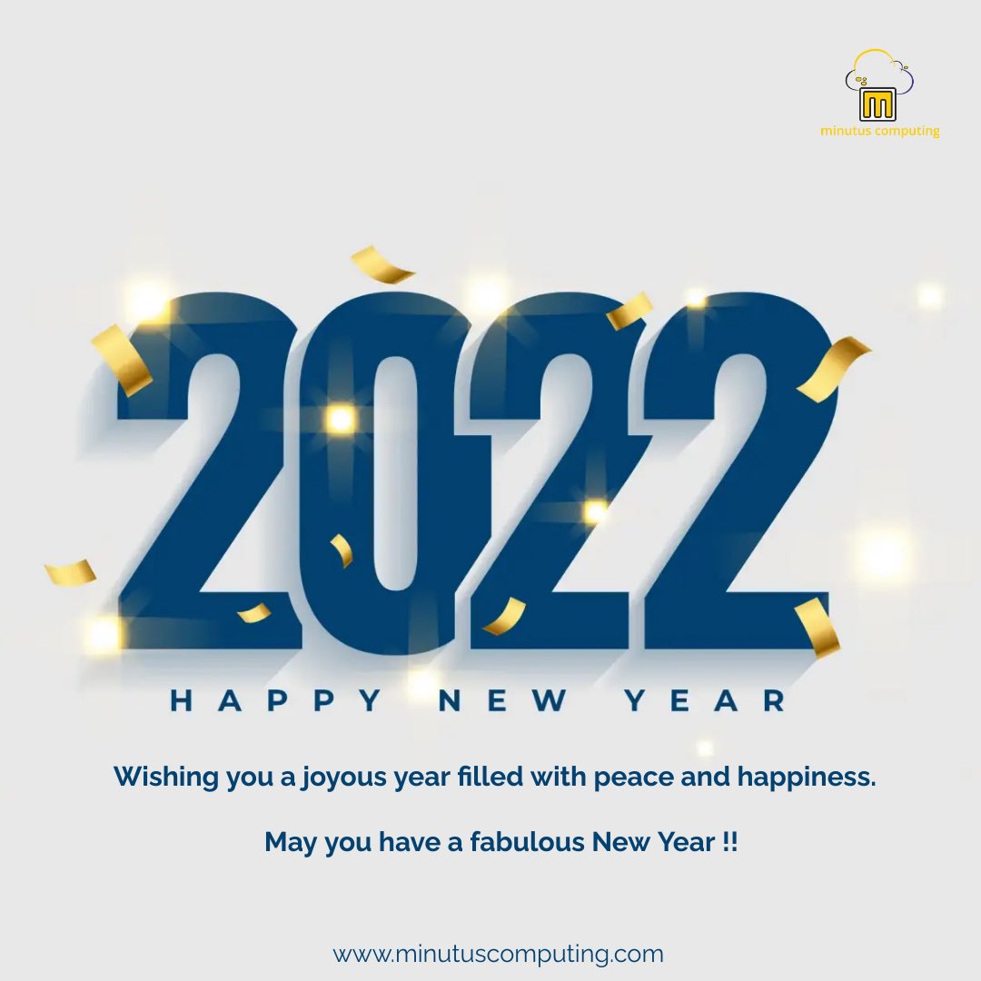 MinutusC's tweet photo. Wishing you and your family a very Happy New Year 2022!!
#newyear2022 #happynewyear2022 #newbeginnings2022 #minutuscomputing https://t.co/r5ODiPwJzi