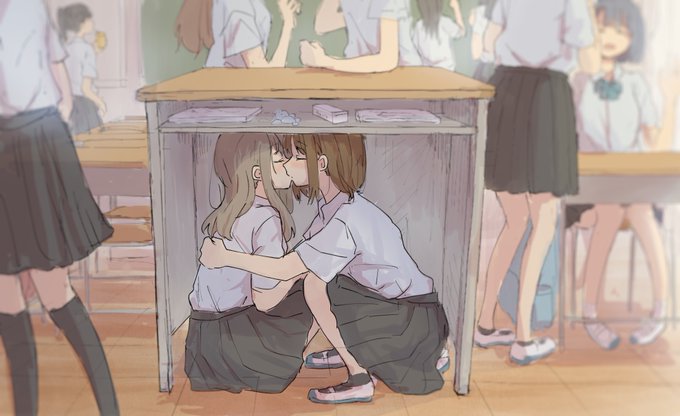 #2021年自分が選ぶ今年の4枚 
今年もたくさん百合を描けました。来年もよろしくお願いします! 