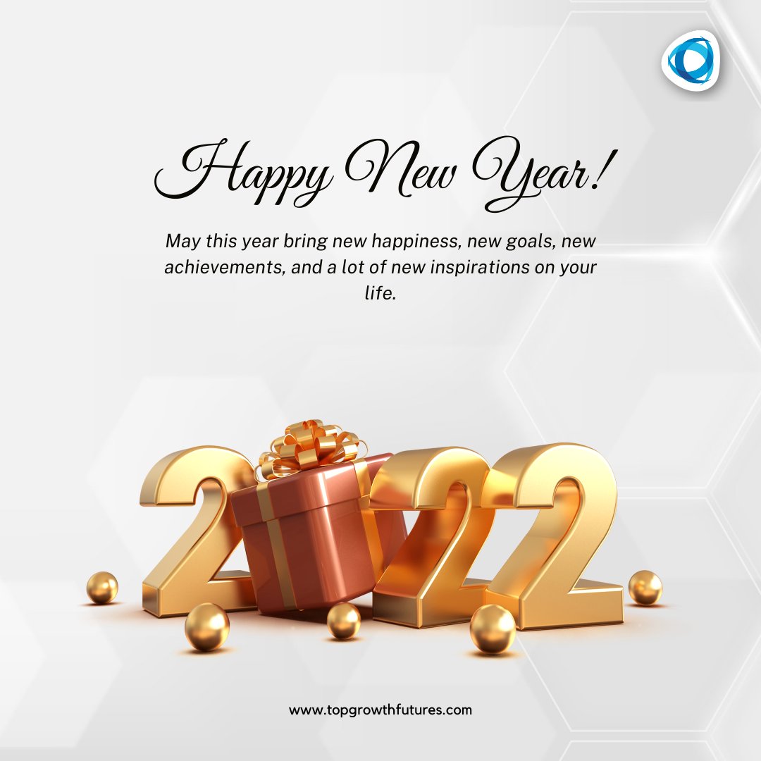 PT_TOPGROWTH's tweet photo. PT Topgrowth Futures mengucapkan Happy New Year 2022. 
Semoga membawakan kebahagiaan dan pencapaian yang lebih baik di tahun ini.
#besok2022 #happynewyear #newyear #newyear2022 #tahunbaru #selamattahunbaru #selamattahunbaru2022 https://t.co/hKsuQk3W9c