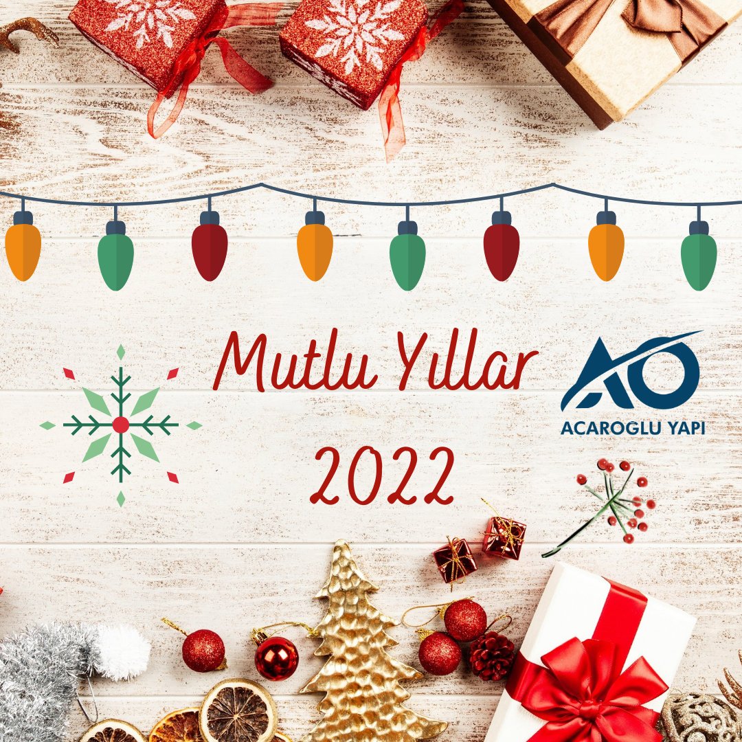 Yeni yılınızı en içten dileklerimizle kutlar, yeni yılın sağlık, mutluluk, huzur ve başarı getirmesini dileriz...

#2022 #yeniyıl