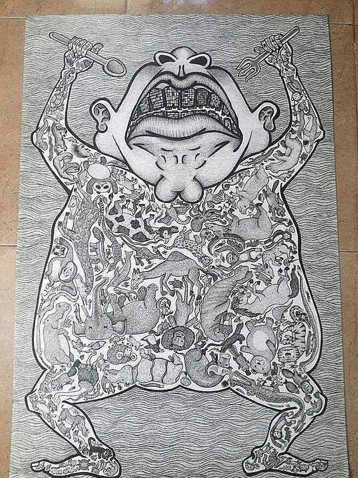 MMakkluen's tweet photo. living things called humans Born to destroy other living beings and raise one's own race to own this world.
สิ่งมีชีวิตที่เรียกว่ามนุษย์ เกิดมาเพื่อทำลายสิ่งมีชีวิตอื่น ๆ และเพิ่มเผ่าพันธุ์ของตัวเองเพื่อเป็นเจ้าของโลกนี้
#tuinui
#Thailandartists https://t.co/fr2fFS6Ybx