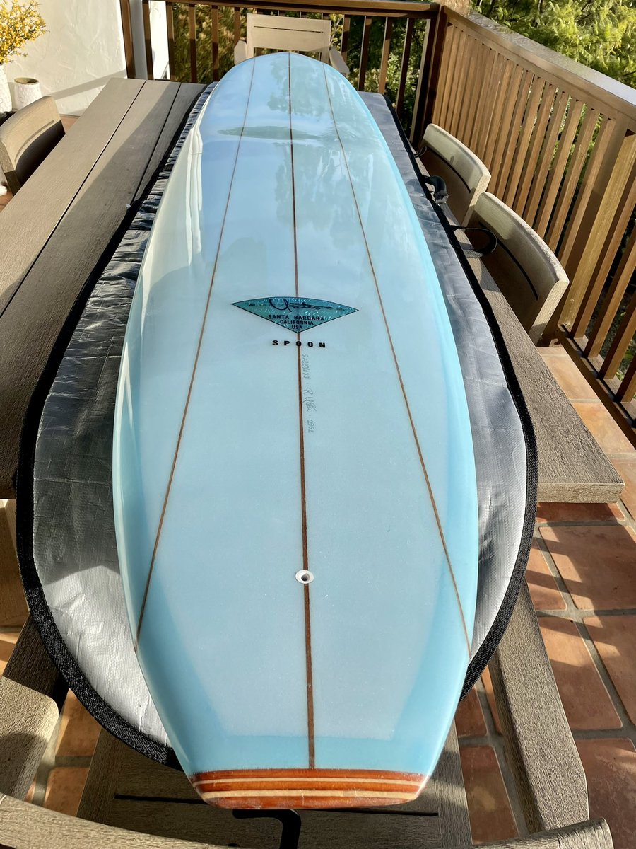 doughDED's tweet photo. Elle learning to wax a surfboard with my new #yater Spoon 9’. Such a privilege to have a board from the legend “Renny” Yater. Stoked to try it out tomorrow. #yatersurfboards https://t.co/B353ioGeng